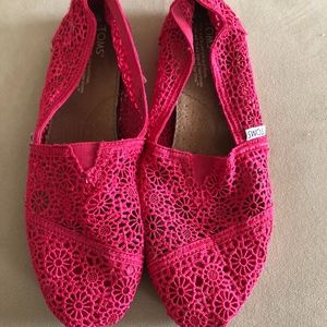 Toms Crochet Slip Ons